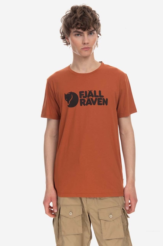 Fjallraven tricou Fjallraven Logo F87310.243 portocaliu