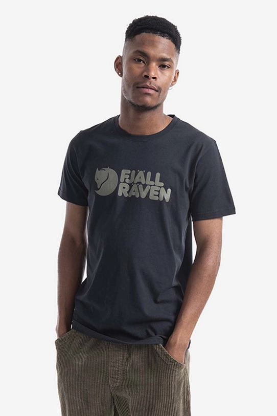 Fjallraven t-shirt overprint black F87310.550