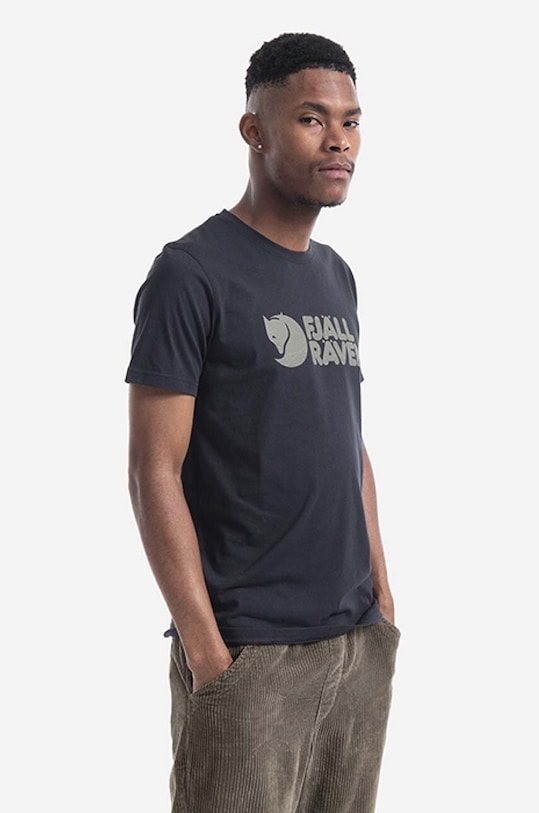 Fjallraven t-shirt Fjällräven Logo F87310.550 czarny