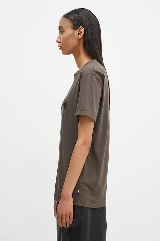 Fjallraven tricou sport Fjallraven Logo F87310.633 verde SS24