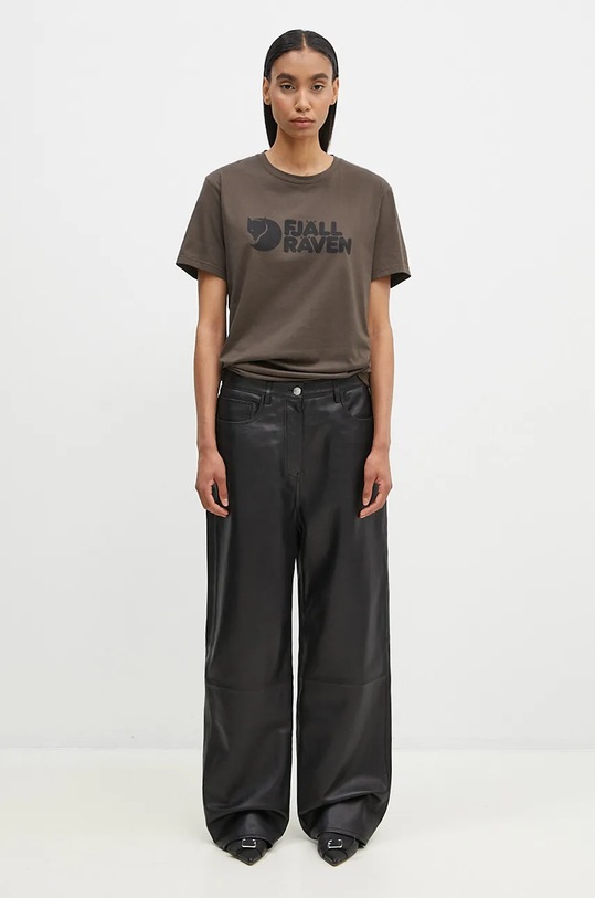 Fjallraven tricou sport Fjallraven Logo F87310.633 verde