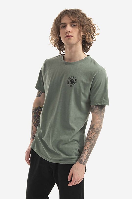 Tričko Fjallraven potlač zelená F87313.614