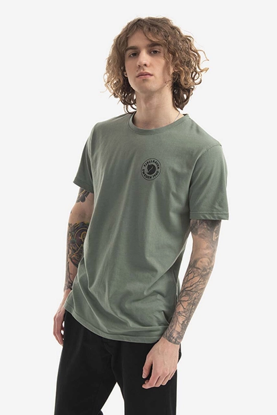 Fjallraven tricou print verde F87313.614