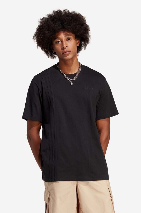 adidas Originals t-shirt bawełniany gładkie czarny IC8367