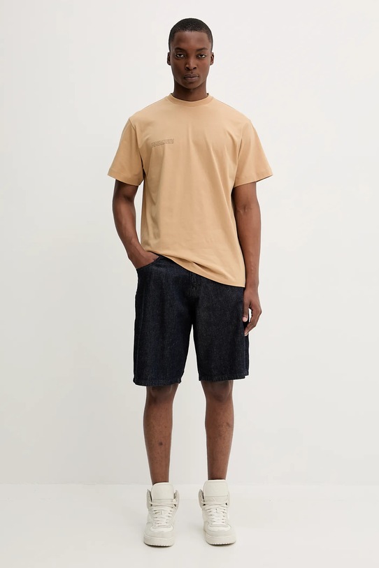 Pangaia tricou din bumbac bej 10000287