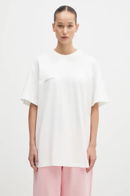 Bavlněné tričko Pangaia regular béžová 10000287