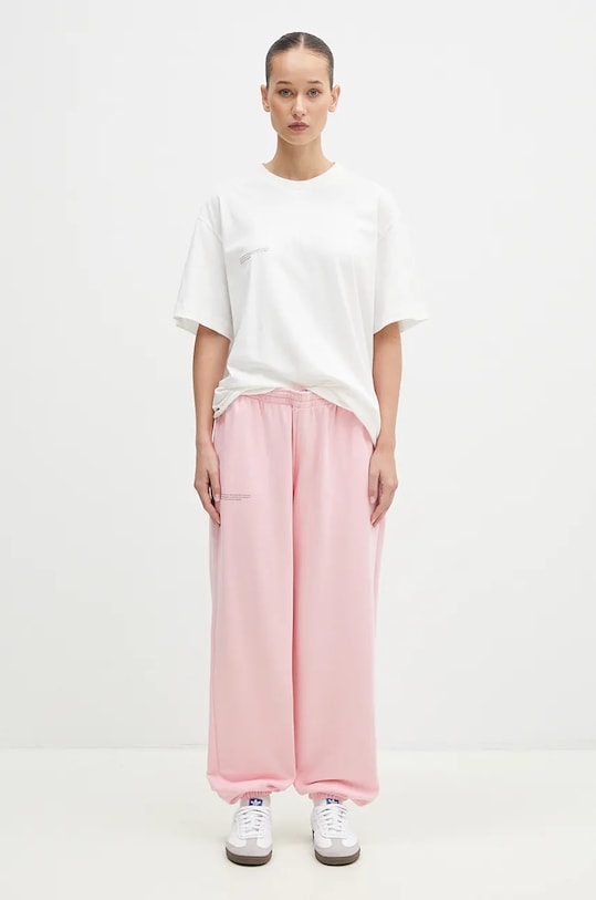 Bavlněné tričko Pangaia 10000287 béžová