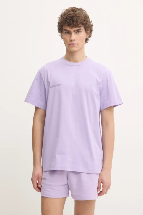 Pangaia t-shirt bawełniany 10000287 fioletowy AA00
