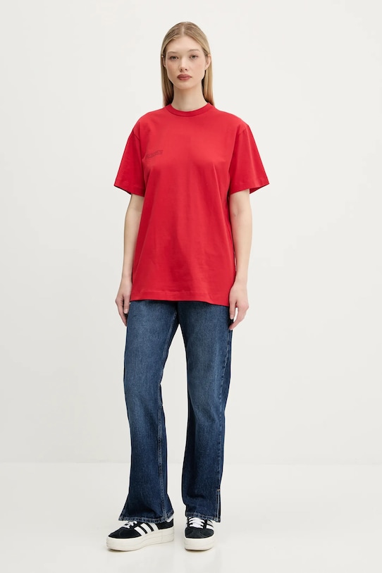 Pangaia tricou din bumbac 10000287 rosu