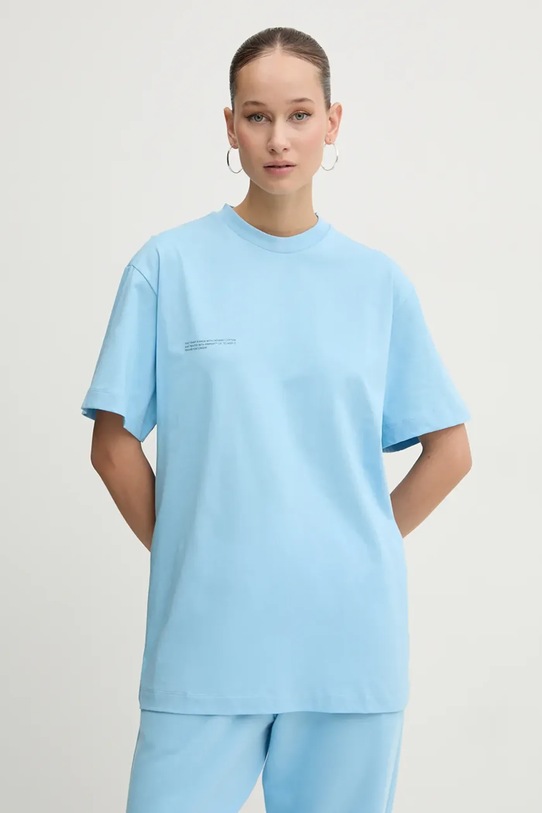 Бавовняна футболка Pangaia 10000287 блакитний