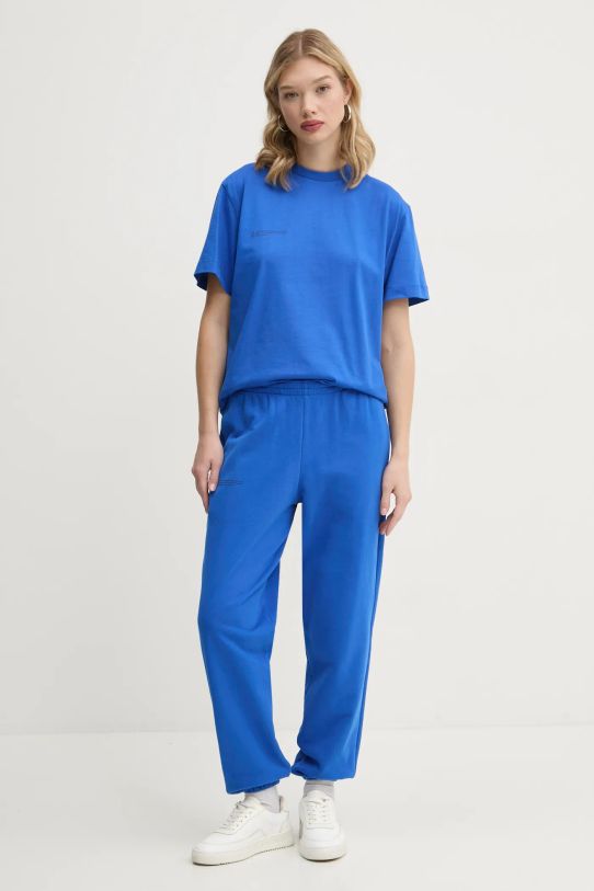 Pangaia t-shirt in cotone blu 10000287