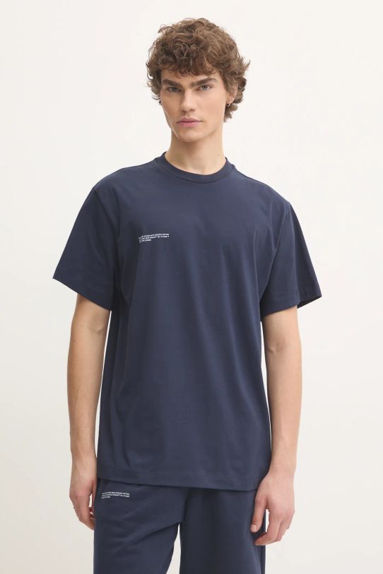 Pangaia t-shirt in cotone blu navy 10000287