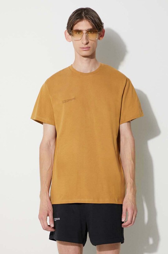 Pangaia tricou din bumbac 10000287 maro AA00
