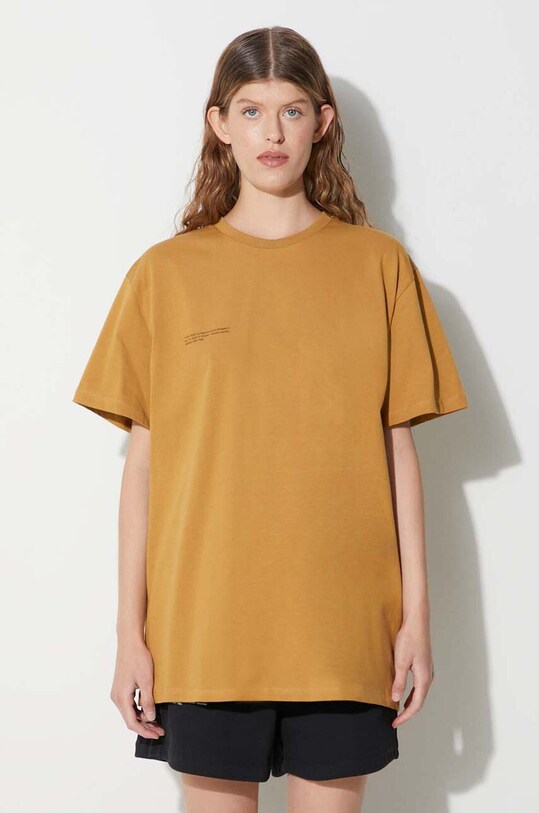 Îmbrăcăminte Pangaia tricou din bumbac 10000287 maro