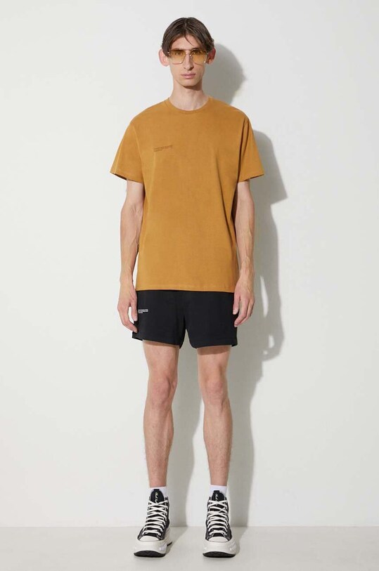 Pangaia tricou din bumbac maro 10000287