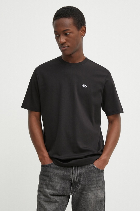Diesel t-shirt bawełniany T-JUST-DOVAL-PJ MAGLIETTA bawełna czarny A03819.0AIJU