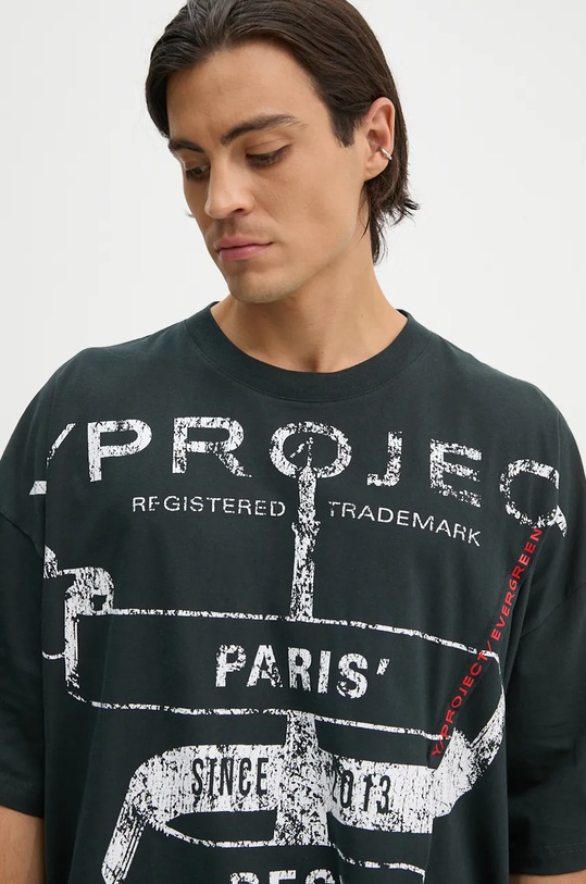 Bavlněné tričko Y/Project EVERGREEN PARIS' BEST PINCHED T-SHIRT 204TS002