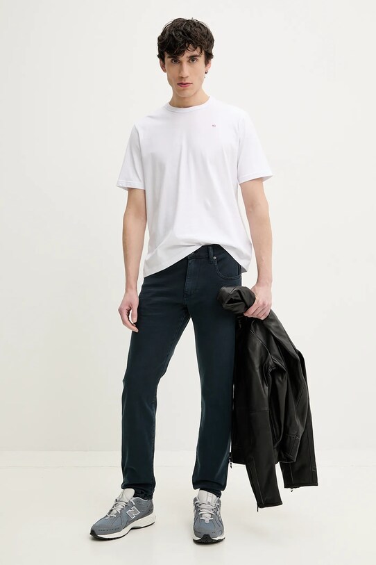Oblačila Bombažna kratka majica Diesel T-ADJUST-MICRODIV T-SHIRT A14931.0NIAX bela