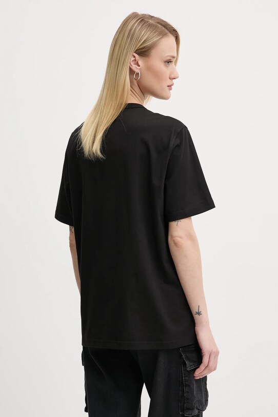 Bombažna kratka majica Diesel T-ADJUST-MICRODIV T-SHIRT A14931.0NIAX črna