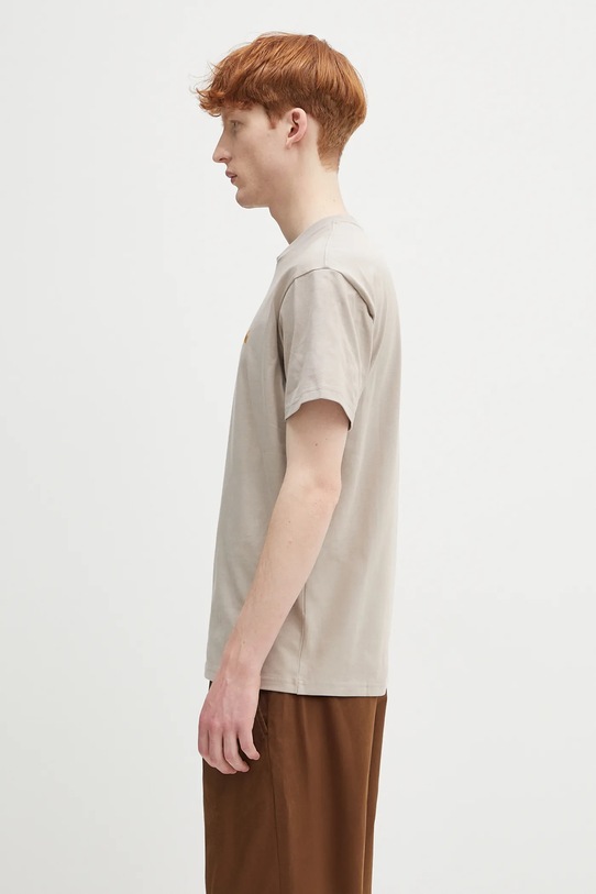 Carhartt WIP t-shirt bawełniany S/S Chase T-Shirt I026391.2Q6XX beżowy AA00