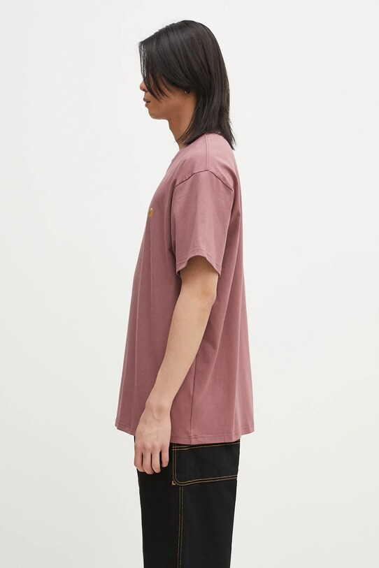 Pamučna majica Carhartt WIP S/S Chase T-Shirt I026391.2Q7XX roza AA00