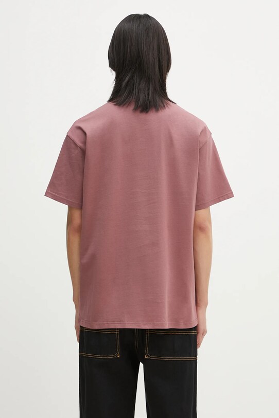 Ρούχα Βαμβακερό μπλουζάκι Carhartt WIP S/S Chase T-Shirt I026391.2Q7XX ροζ
