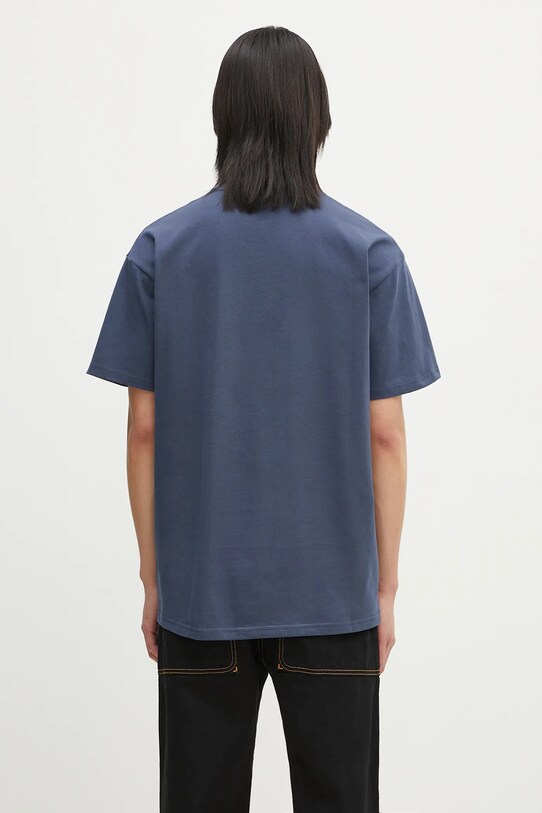 Odzież Carhartt WIP t-shirt bawełniany S/S Chase T-Shirt I026391.2Q8XX niebieski
