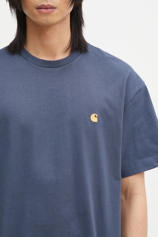 Carhartt WIP t-shirt bawełniany S/S Chase T-Shirt niebieski I026391.2Q8XX