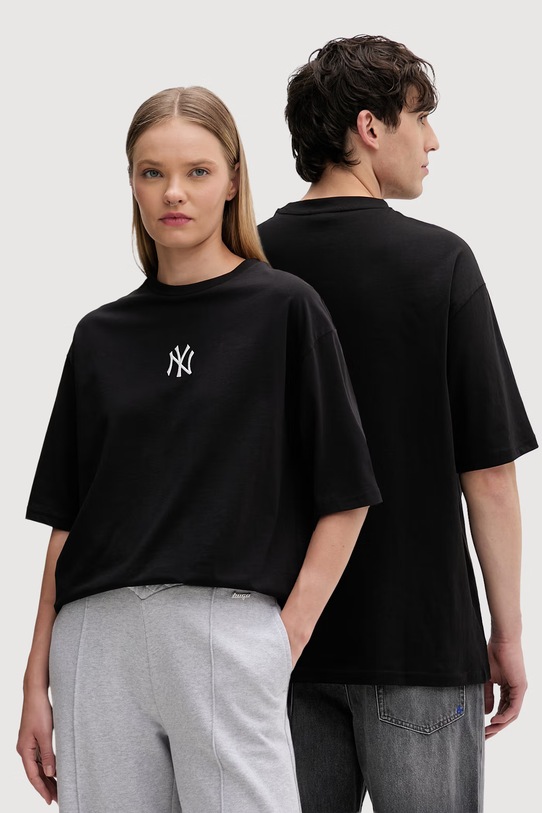 New Era bavlnené tričko NEW YORK YANKEES čierna 60675746