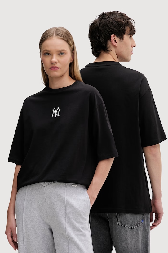 New Era bavlnené tričko NEW YORK YANKEES čierna 60675746