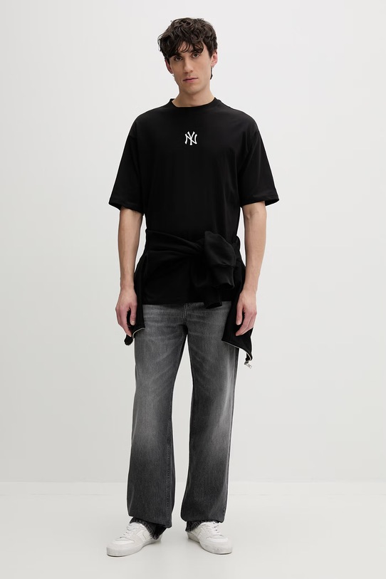 Odzież New Era t-shirt bawełniany NEW YORK YANKEES 60675746 czarny