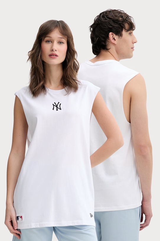 Odzież New Era top bawełniany NEW YORK YANKEES 60691044 biały