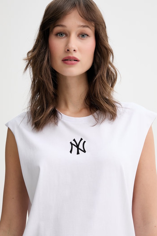New Era top bawełniany NEW YORK YANKEES biały 60691044
