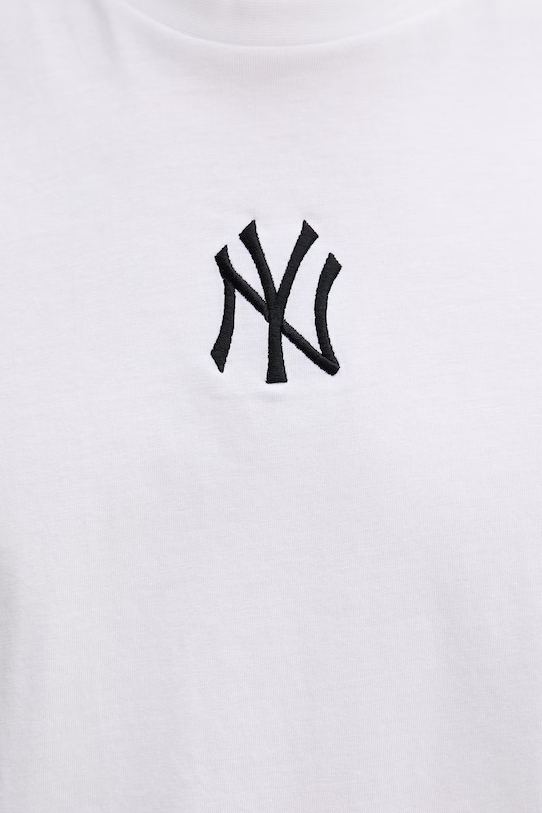 New Era top bawełniany NEW YORK YANKEES 60691044 biały