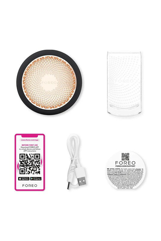 Home SPA FOREO dispozitiv pentru aplicarea măștilor și terapie cu lumină UFO 3 F1542 negru