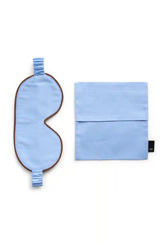 HAY maska na oczy bawełniana Outline Sleep Mask niebieski AE940.B028