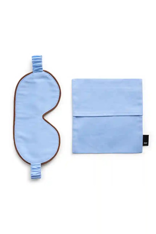 Bavlnená maska na oči HAY Outline Sleep Mask modrá AE940.B028
