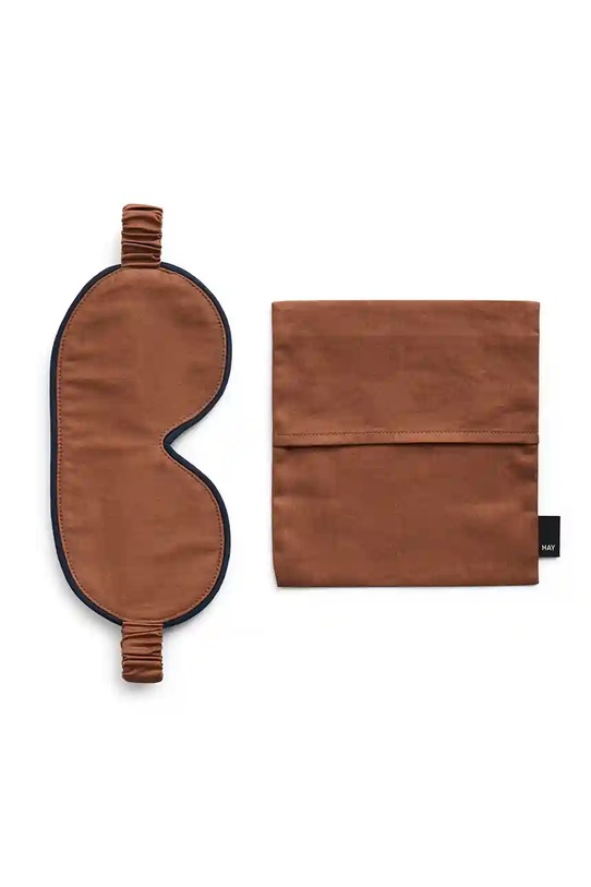 HAY maska na oczy bawełniana Outline Sleep Mask brązowy AE940.F263