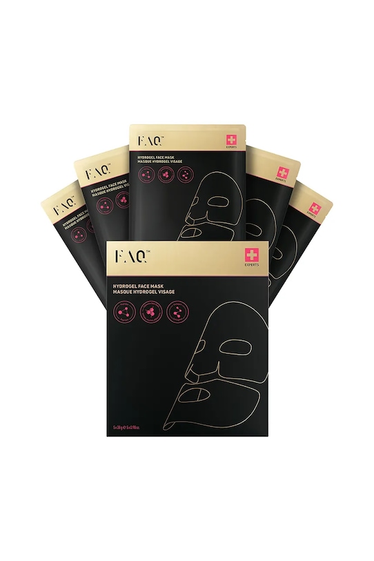 FOREO mască facială cu hidrogel și colagen Glass Skin FAQ™ negru F0389