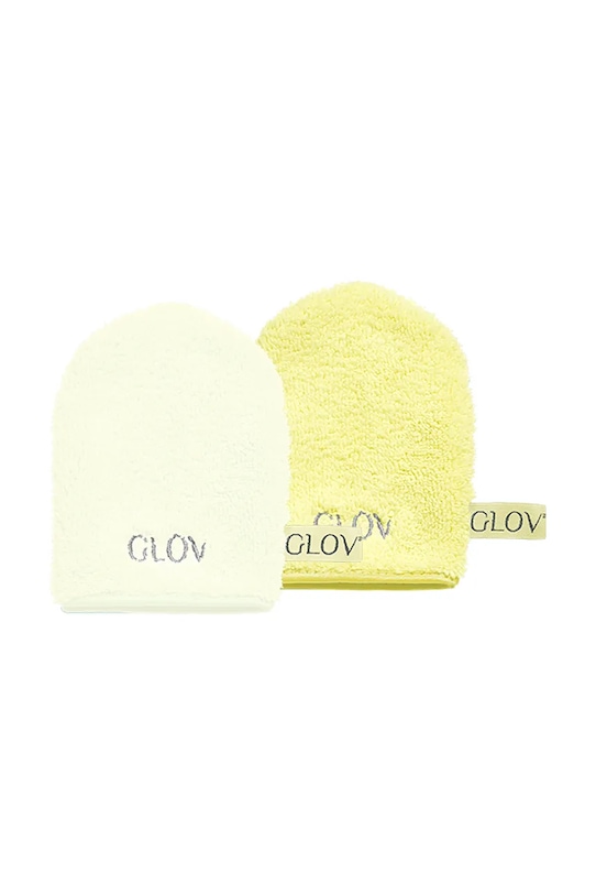 GLOV rękawiczka do demakijażu i oczyszczania twarzy tylko przy użyciu wody ICONIC MITT 2-pack beżowy 5907440748903