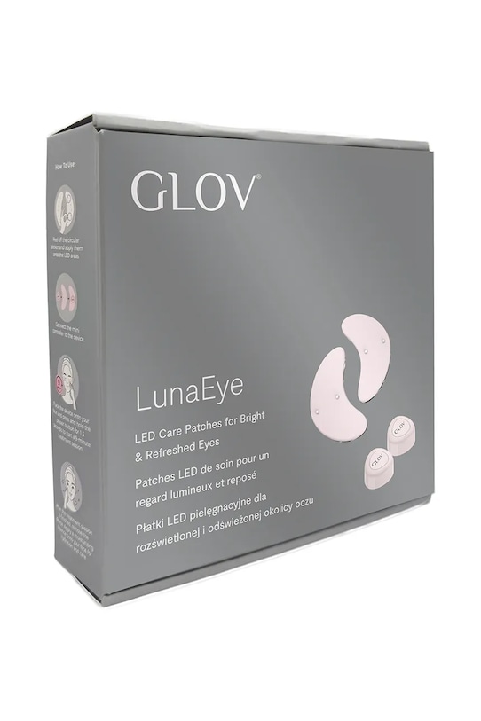 Home SPA Glov płatki kosmetyczne pod oczy rozświetlające LED 5907440748682 różowy