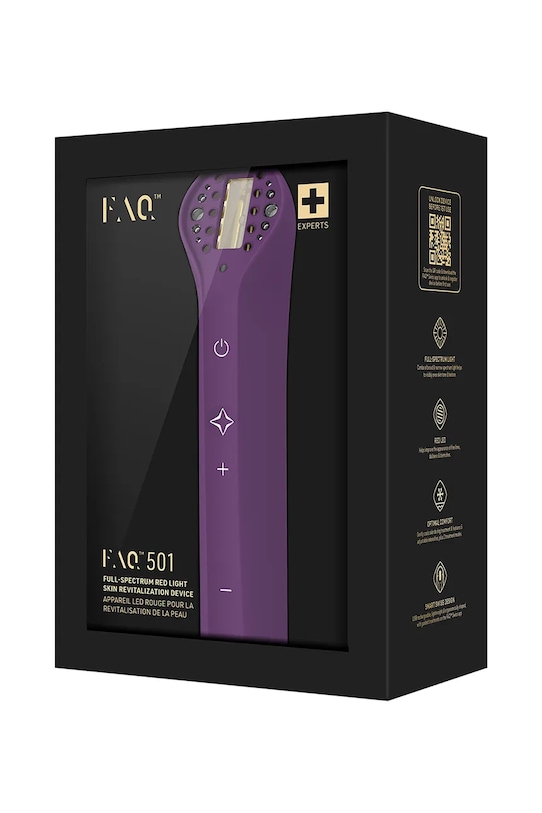 Home SPA FOREO urządzenie do terapii światłem o pełnym spektrum FAQ 501 F0532 fioletowy