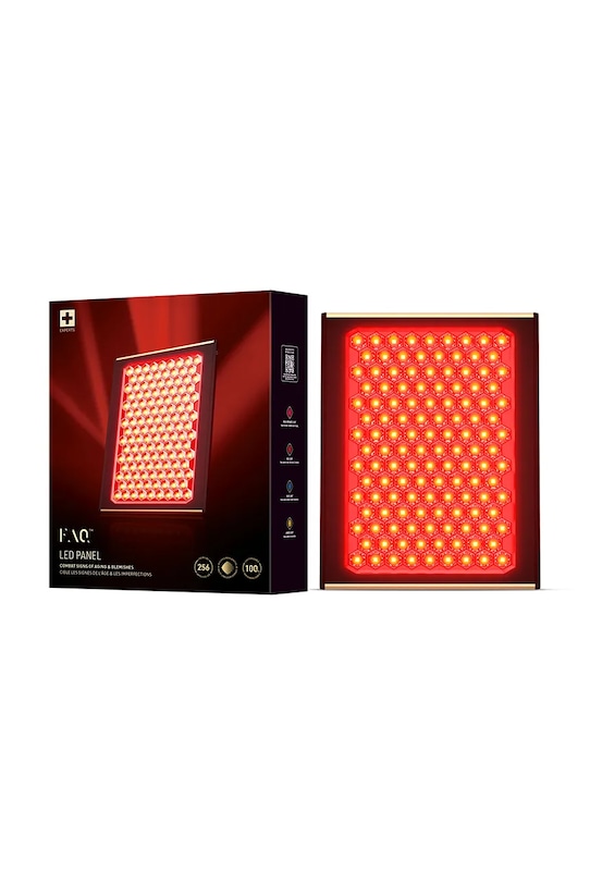 FOREO panel led z czerwonym światłem do zabiegów na twarz i ciało FAQ LED Panel multicolor F0600