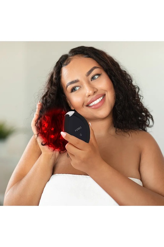 FOREO zaawansowana szczotka do włosów z oświetleniem led Flip Play Advanced F3287 czarny