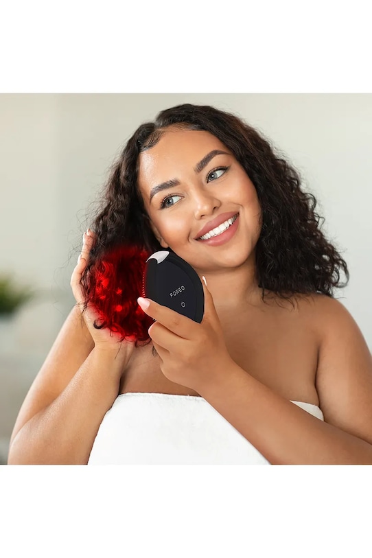 FOREO zaawansowana szczotka do włosów z oświetleniem led Flip Play Advanced F3287 czarny