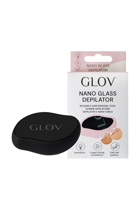 Glov depilator do ciała z tworzywa sztucznego czarny 5907440747876
