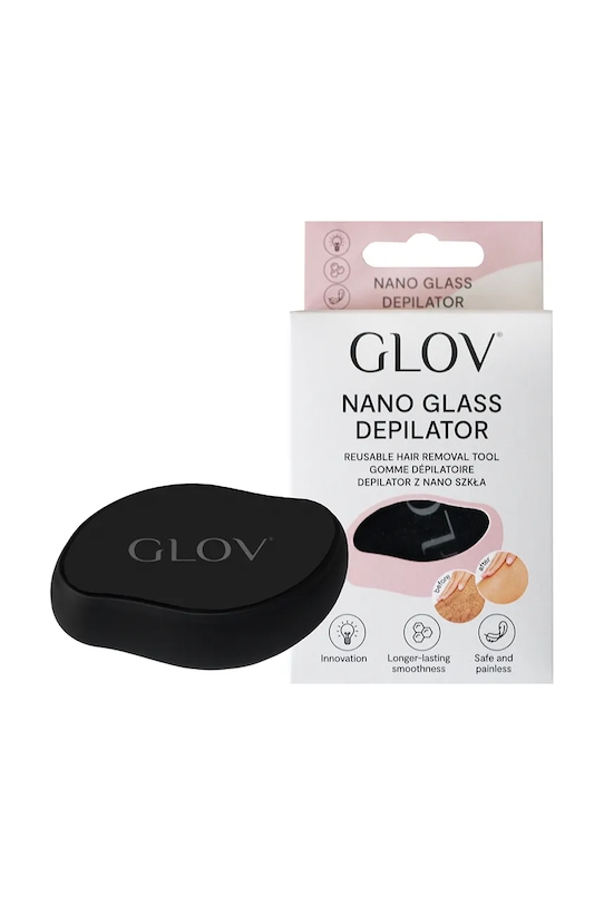 Glov depilator do ciała z tworzywa sztucznego czarny 5907440747876