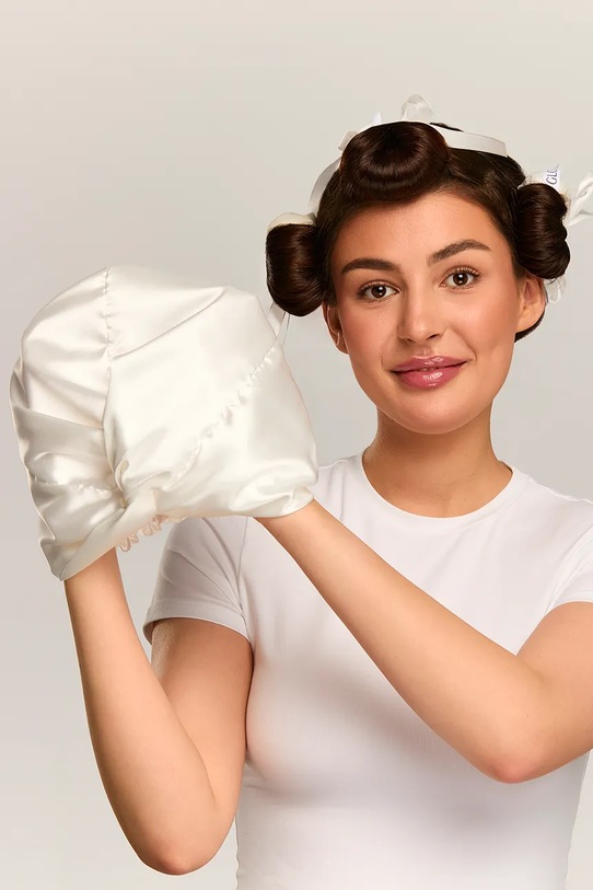 Glov turban do włosów z materiału tekstylnego 5907440746312 żółty AA00