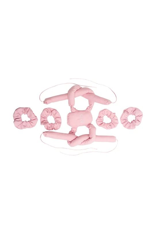 Glov váleček na vlasy z textilního materiálu 12,5 x 24,5 x 5,5 cm 5907440747265 růžová AA00