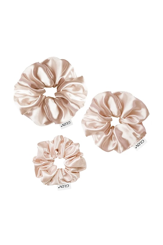 Glov zestaw gumek do włosów z materiału tekstylnego 11 x 12 x 12 cm żółty 5907440747555